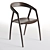 Modern Walnut DC09 Chair 3D model small image 1