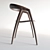 Modern Walnut DC09 Chair 3D model small image 2