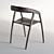 Modern Walnut DC09 Chair 3D model small image 3