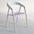 Modern Walnut DC09 Chair 3D model small image 4