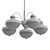 Elegant Krona Pendant Chandelier 3D model small image 2