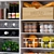  Storage Organizer Set for Kitchen Pantry or Shelves 3D model small image 3