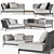 Gloster GRAND WEAVE 3 - Modular Sofa Set 3D model small image 1