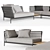 Gloster GRAND WEAVE 3 - Modular Sofa Set 3D model small image 2