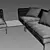 Gloster GRAND WEAVE 3 - Modular Sofa Set 3D model small image 3