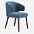 Elegant Minotti Aston Dining Chair 3D model small image 3