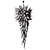 Elegant Venus Murano Glass Chandelier 3D model small image 6