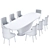 Modern Dinning Set: Stylish and Functional 3D model small image 3