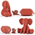 Furry Toy Set: Endless Fun! 3D model small image 10