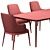 Poliform HENRY Table & EDNA Chair Set 3D model small image 5