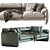 Maralunga Sofa: Modern Italian Design | Cassina | 274cm x 93cm x 72cm 3D model small image 3