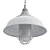 Retro Loft Black Pendant: One-Light Metal Hanging Lamp 3D model small image 2