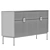 Stylish UNO Chest of Drawers: 140x81x42 cm 3D model small image 5