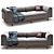 Contemporary Comfort: Okha Big Easy Sofa 3D model small image 5