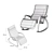 Modern Rocking Lounger: The Ultimate Relaxation 3D model small image 6