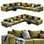 Dienne Cross: Modern Sofa with Versatile Design 3D model small image 1