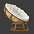 Comfy Solana Papasan Chair 3D model small image 3