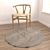 Versatile Round Carpet Set 3D model small image 4