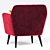 Modern Zipperbuy Jaron Armchair 3D model small image 4