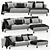 Delavega Corner Sofa: Modern & Stylish Design 3D model small image 1