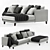 Delavega Corner Sofa: Modern & Stylish Design 3D model small image 2