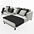 Delavega Corner Sofa: Modern & Stylish Design 3D model small image 3