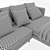 Delavega Corner Sofa: Modern & Stylish Design 3D model small image 5