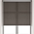 Customizable Roller Blinds Set 3D model small image 5