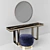 Luxury Marble Console Table 3D model small image 2