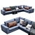 Alameda9 8 Leather Sofa 3D model small image 1