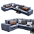 Alameda9 8 Leather Sofa 3D model small image 4