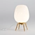 Opal and Wood Table Lamp "Boldo 3D model small image 2