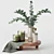 Elegant Decorative Set: Vase, Branches, Candle Holders 3D model small image 3