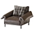 Cozy Alpine Armchair: Sancal's Sophisticated Comfort 3D model small image 2