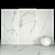 Elegant Afyon White Marble Collection 3D model small image 1