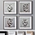 Multicolor Glass Photo Frames Set 3D model small image 1