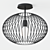 Titti 170/74: Sleek Steel Ceiling Lamp 3D model small image 2