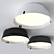 Contemporary Borderline Ceiling Lamp 3D model small image 1