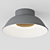 Reverb Metal LED Ceiling Light 3D model small image 2