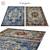 Polys: 3 888, Vets: 4 004 - Stylish Rug 3D model small image 1