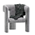 Elegant Tressel Chair: Lee Jofa 3D model small image 1