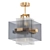 Sella-ch: Stylish Copper Ceiling Chandelier 3D model small image 1