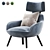 Elegant Berger Armchair: V-Ray Ready 3D model small image 1