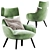 Elegant Berger Armchair: V-Ray Ready 3D model small image 3