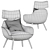 Elegant Berger Armchair: V-Ray Ready 3D model small image 5