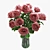 Elegant Vase with Roses 3D model small image 3