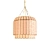 Capiz and Brass Faceted Pendant 3D model small image 1