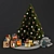 Festive Holiday Ornament Set 3D model small image 1