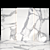 Sophisticated White Calacatta Marble 3D model small image 1