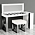 Elegant Dressing Table Set 3D model small image 4